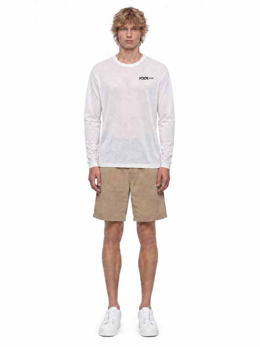Jaguar Lightweight Long Sleeve Tee - White - front