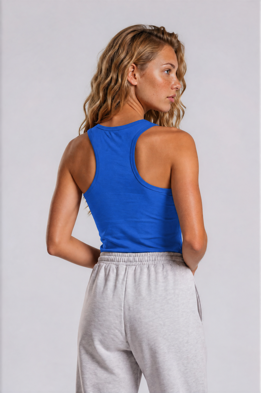 Women's Macaw Tank - Klein Blue - back