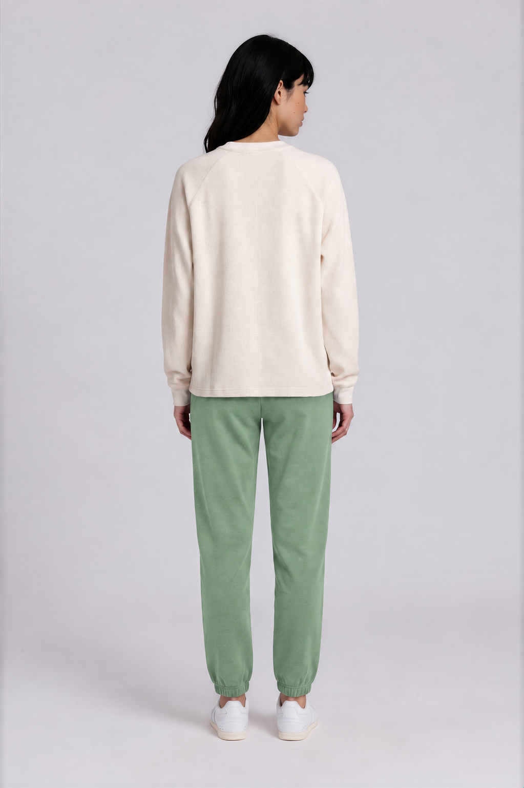 Essential Jogger Sweatpants - Army Green - back - w