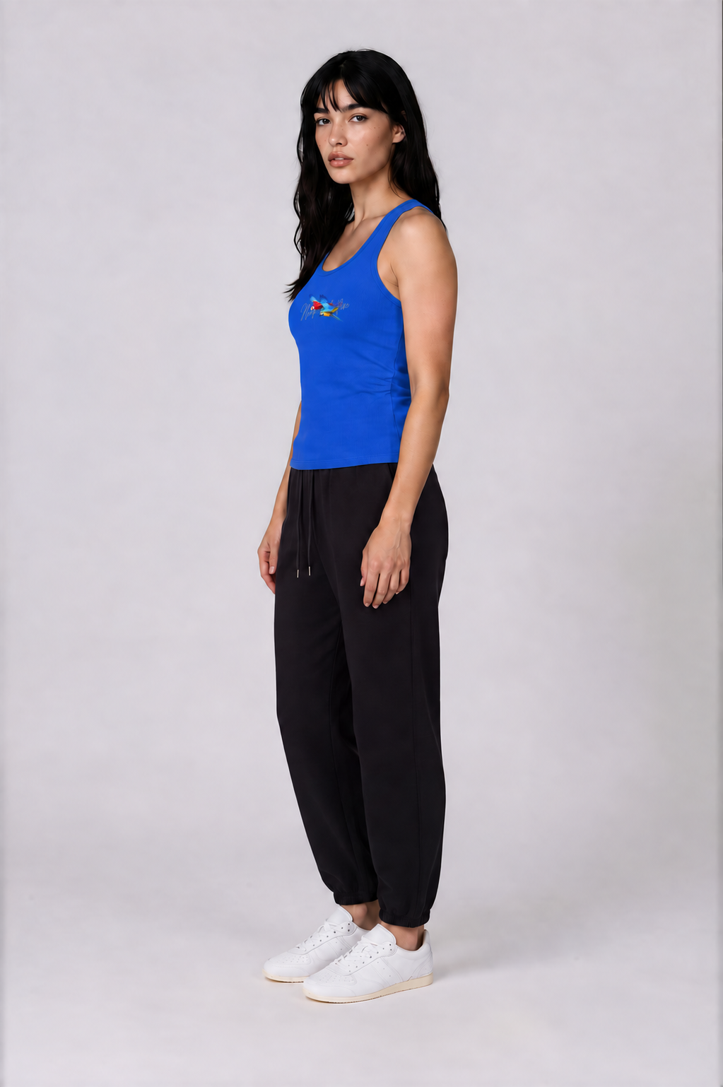 Women's Macaw Tank - Klein Blue - side