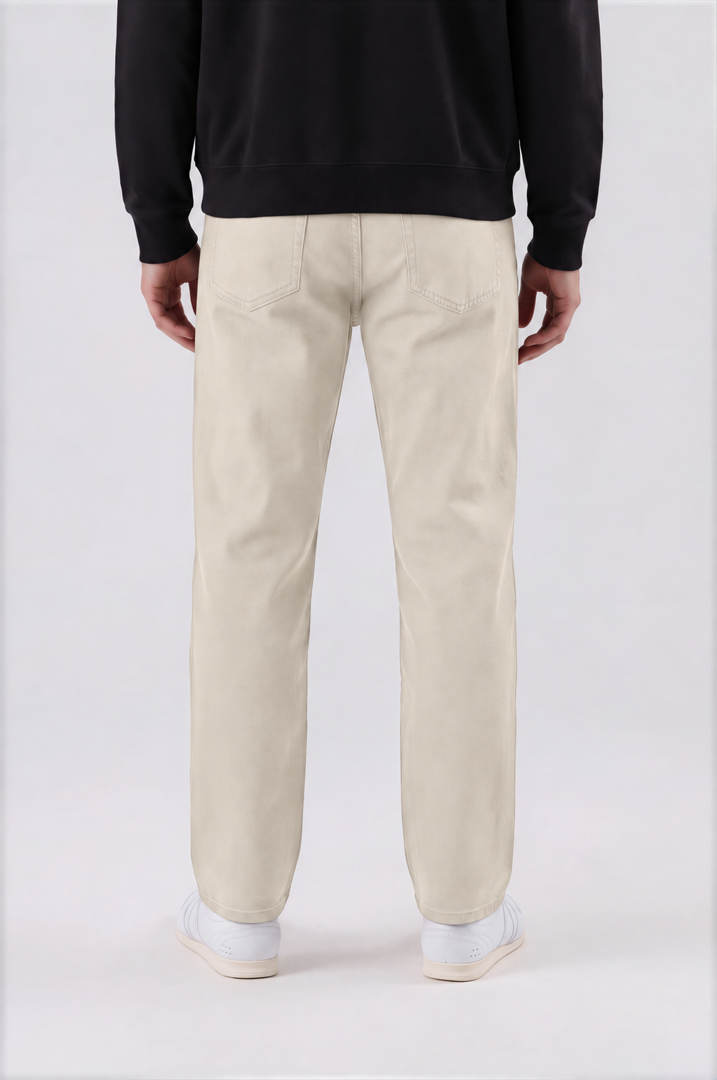 Men’s Vintage Wash Straight Leg Jeans - Apricot - detail