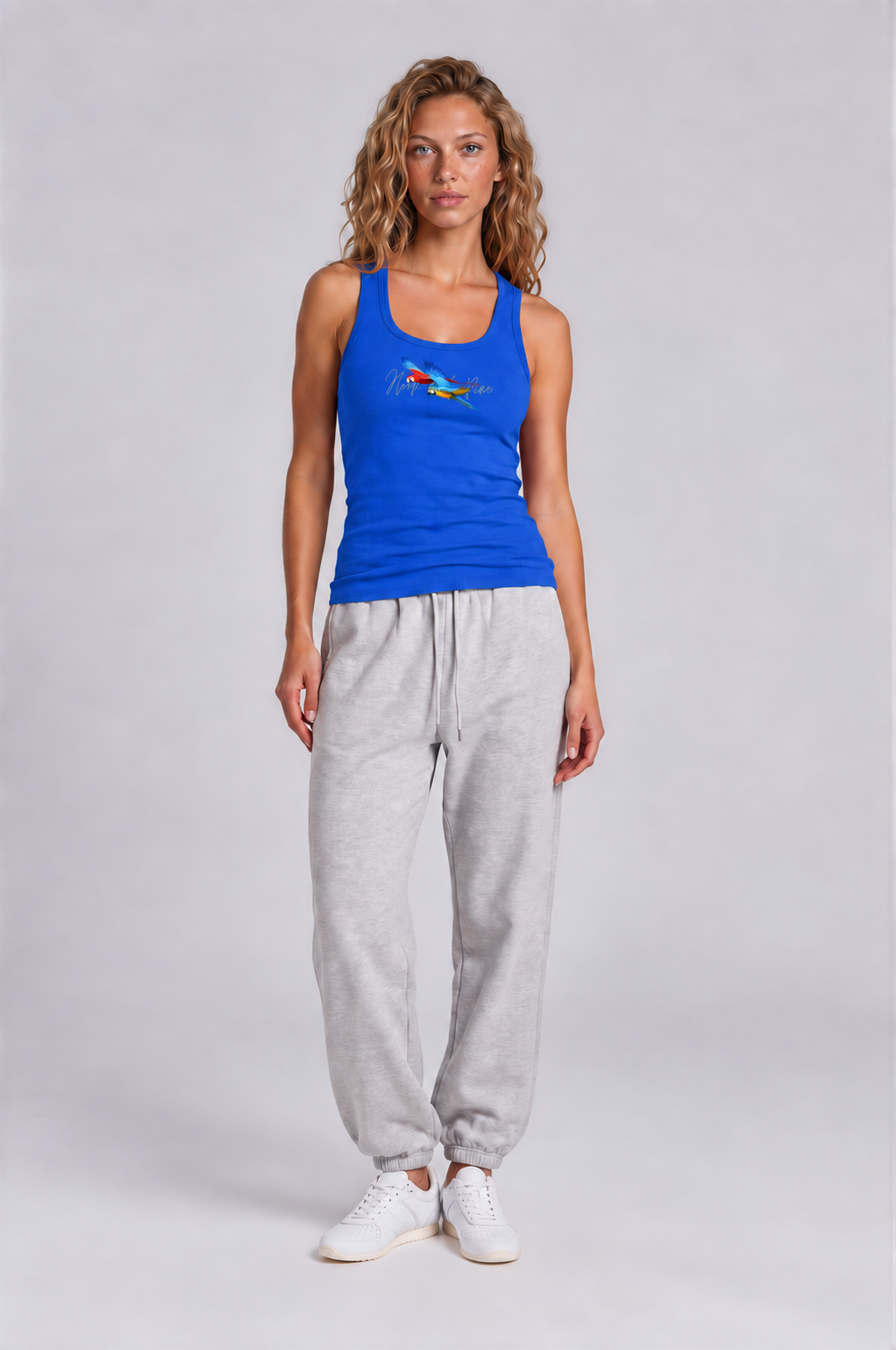 Women's Macaw Tank - Klein Blue - front