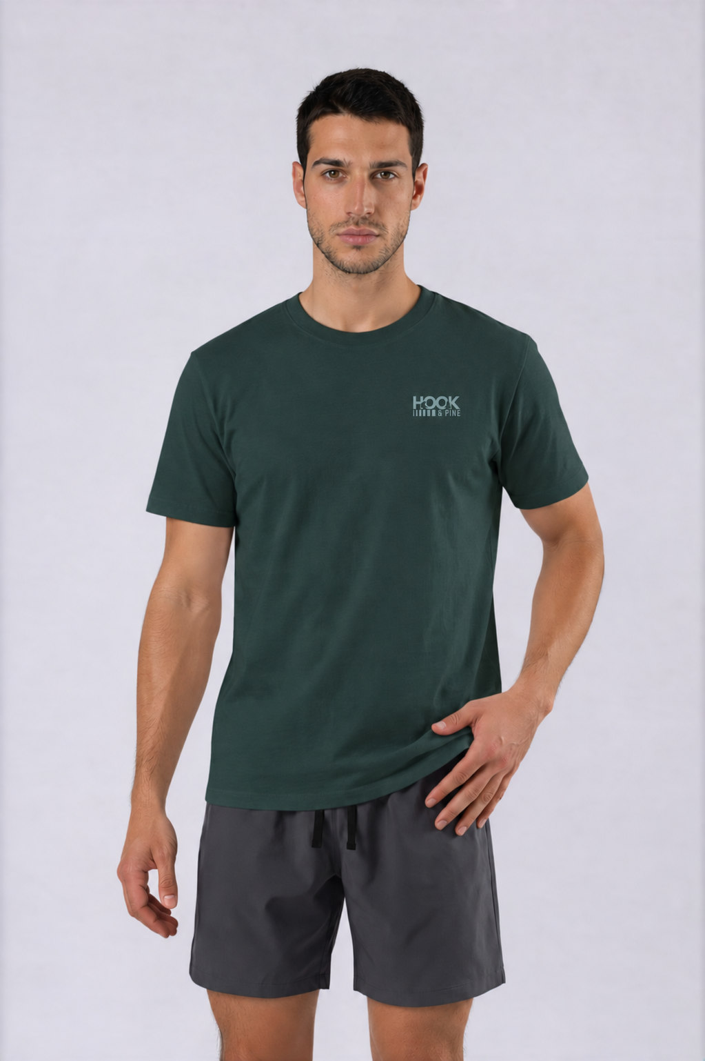 Alpine Tee - Vintage Green - front