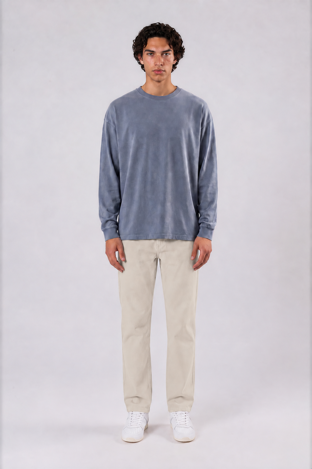 Men’s Vintage Wash Straight Leg Jeans - Apricot - front - m