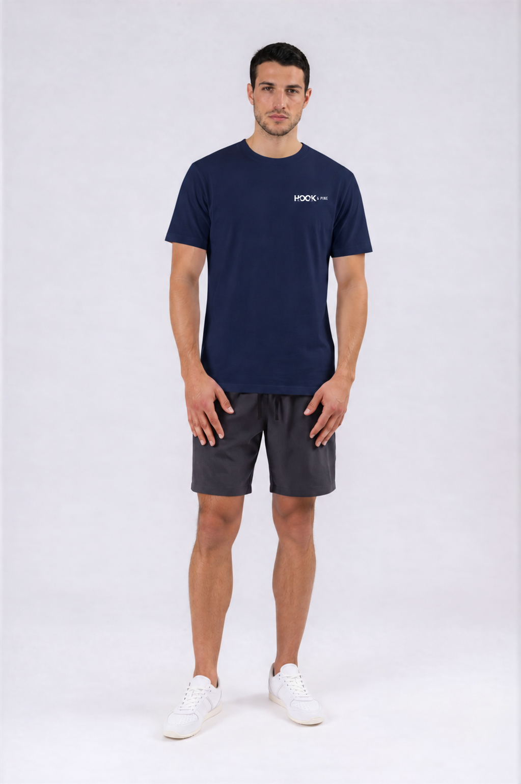 Floral Tee - Royal Blue - front