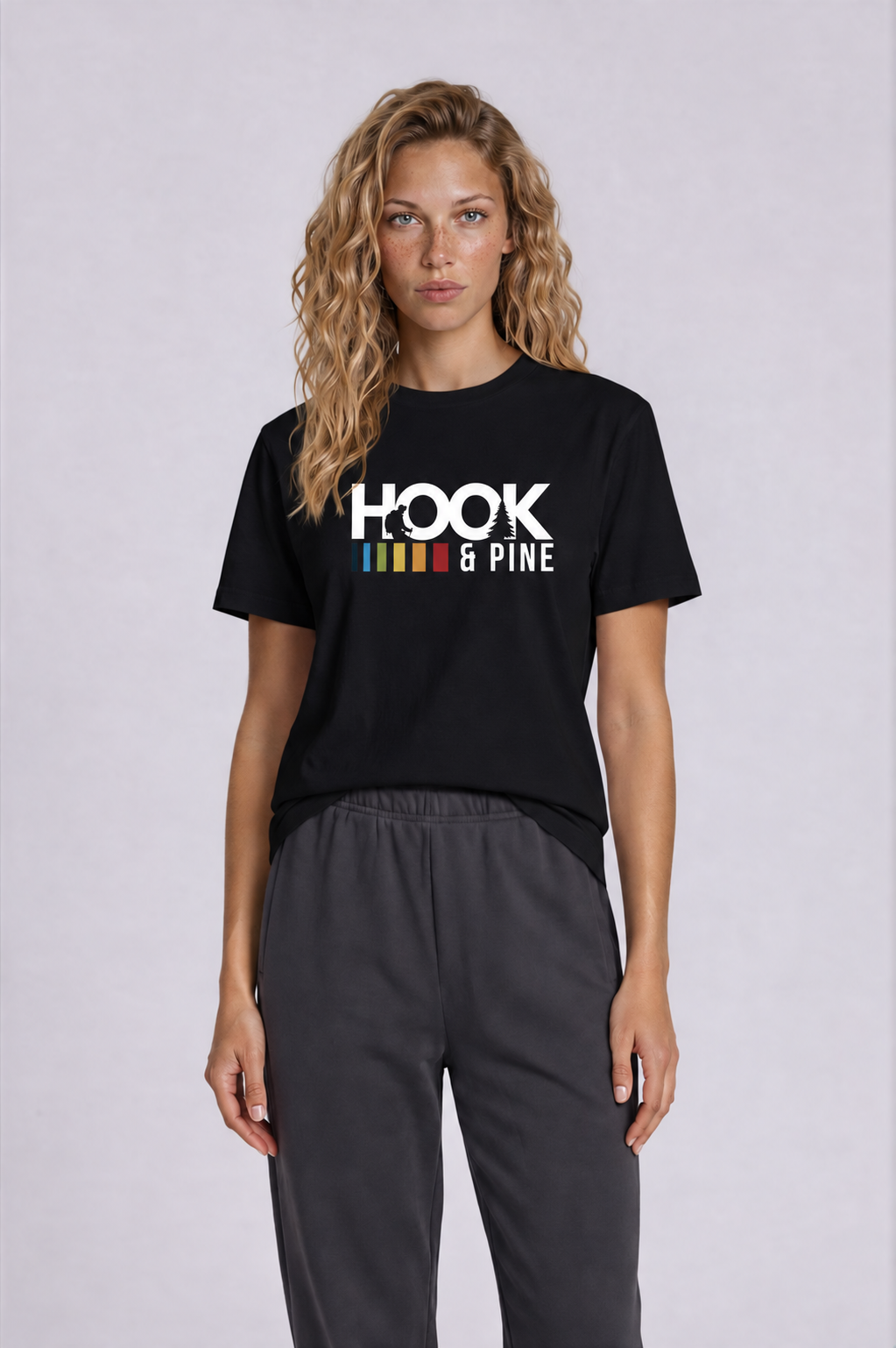 Essential Logo Tee - Black - front