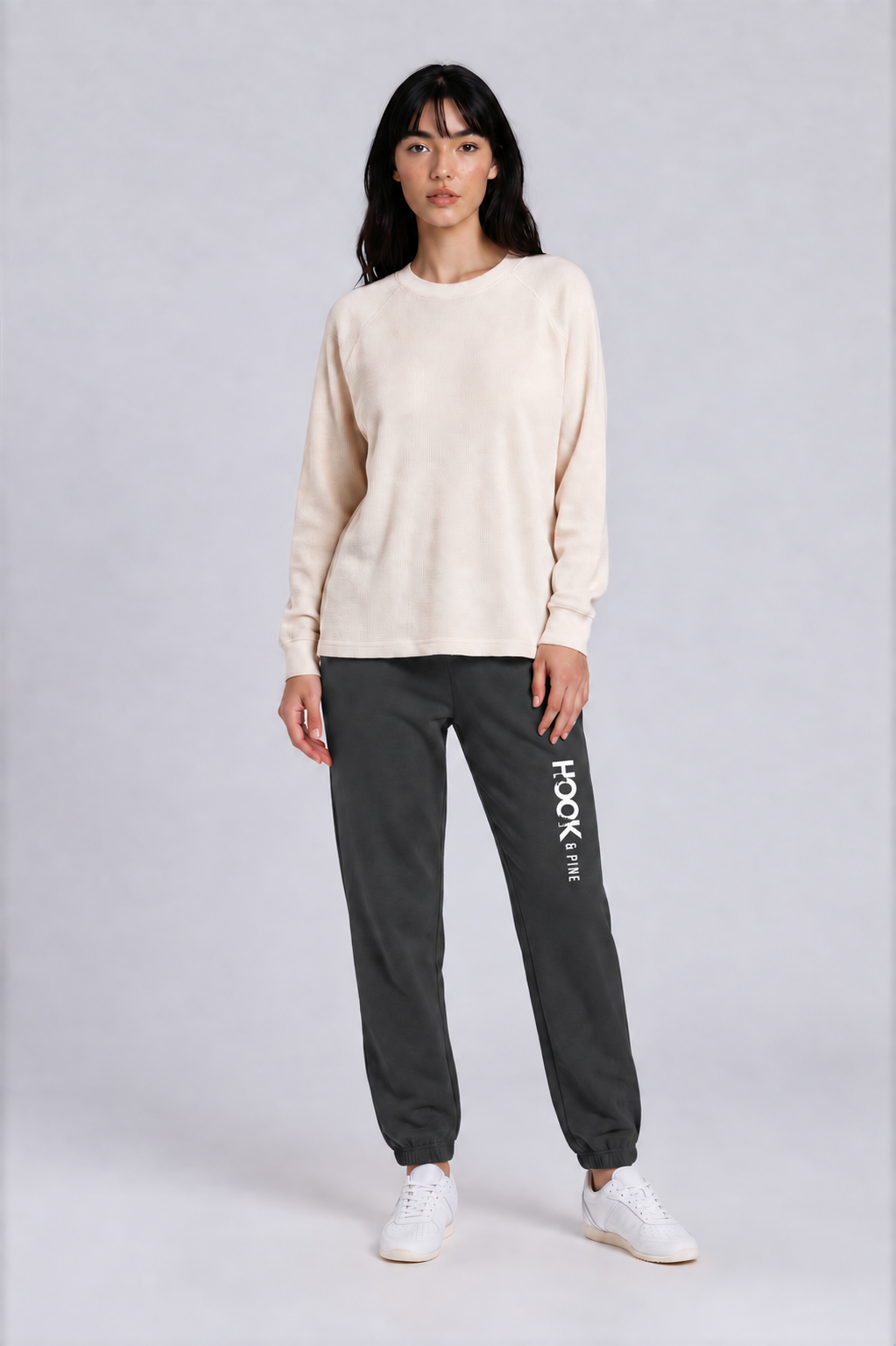 Essential Jogger Sweatpants - Dark Gray - front - w