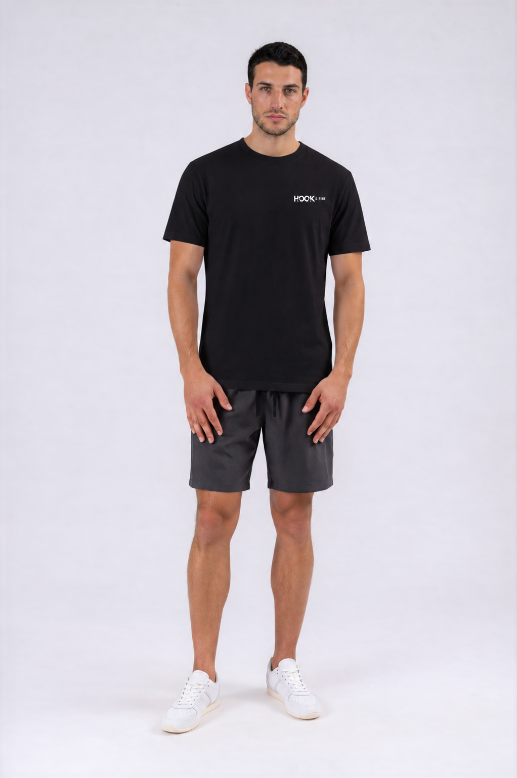 Floral Tee - Black - front
