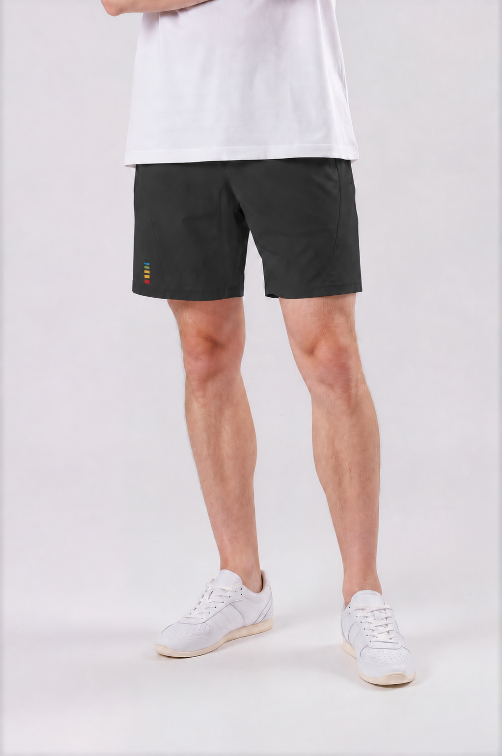 Men’s Hiking Shorts - Black - front detail