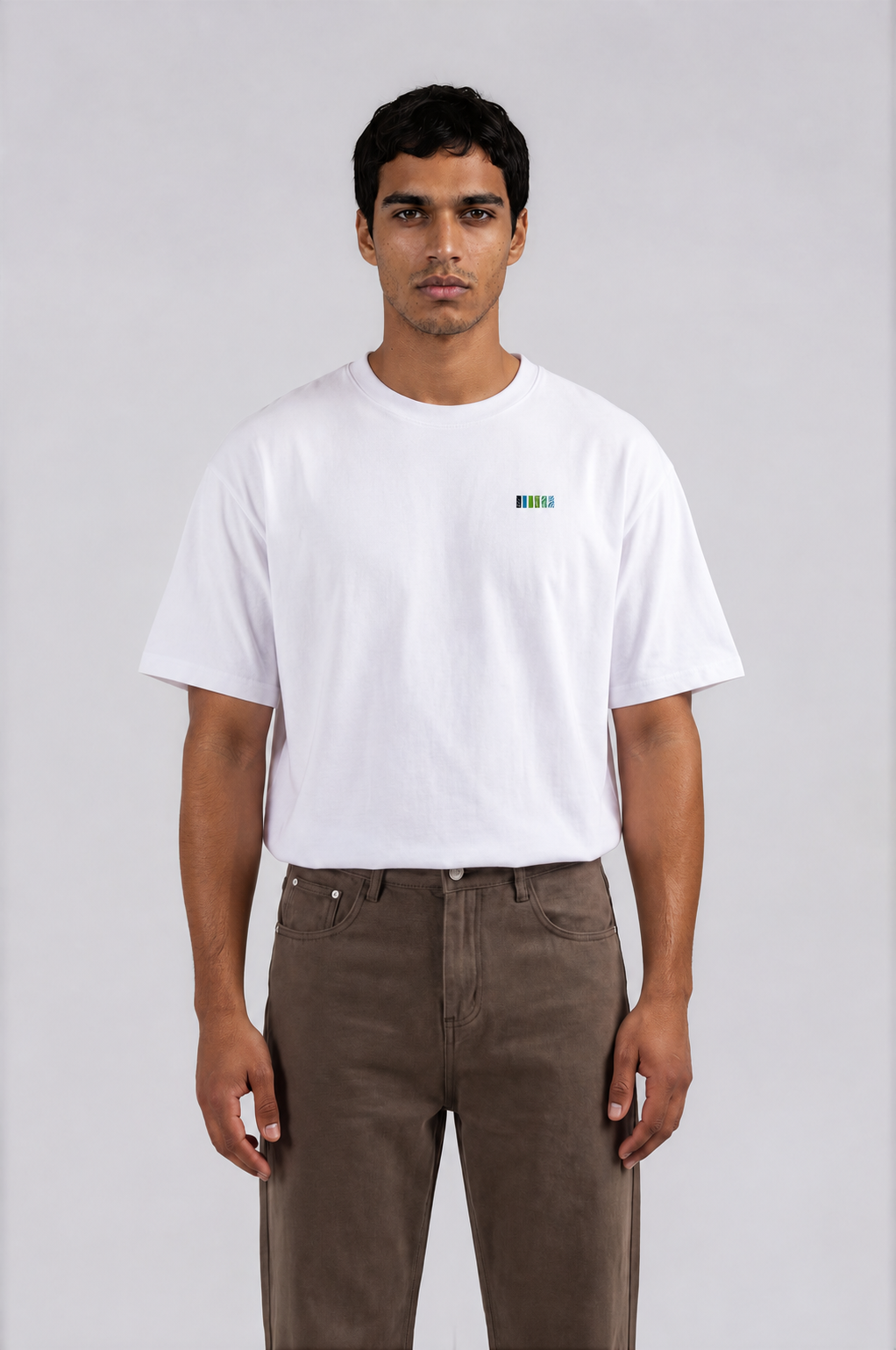 Essential Boxy Tee - White - front - m