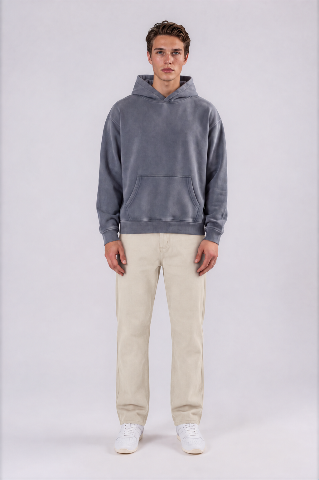 Men’s Vintage Wash Straight Leg Jeans - Apricot - front - m