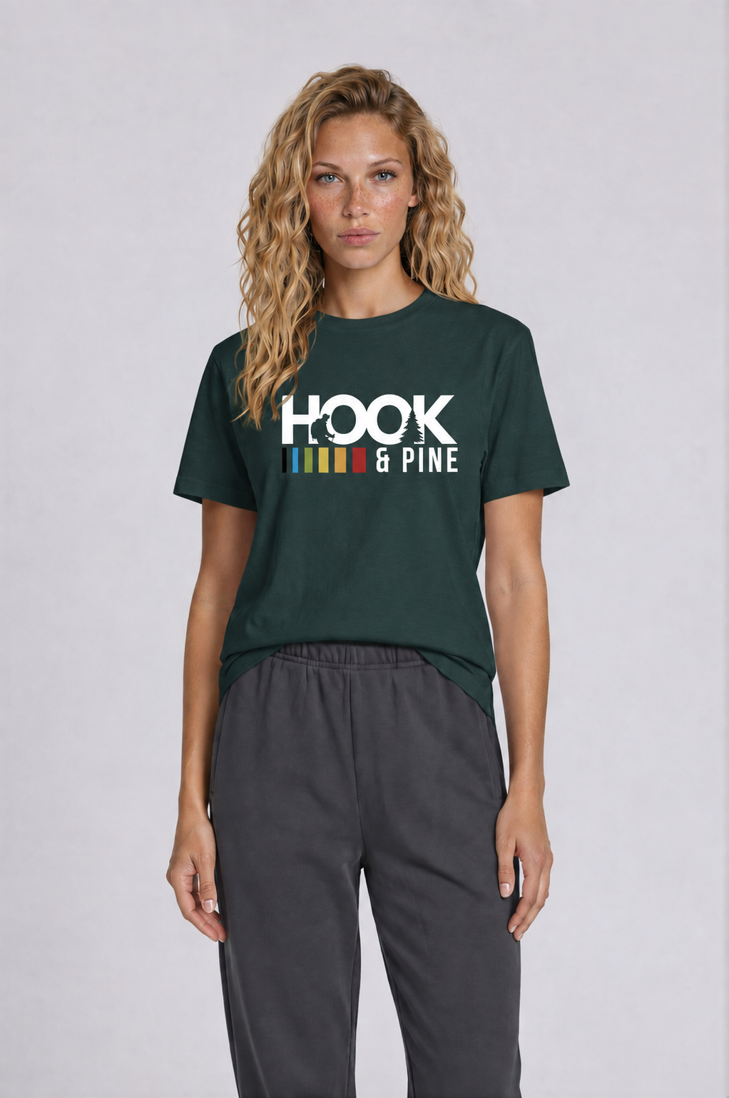 Essential Logo Tee - Vintage Green - front