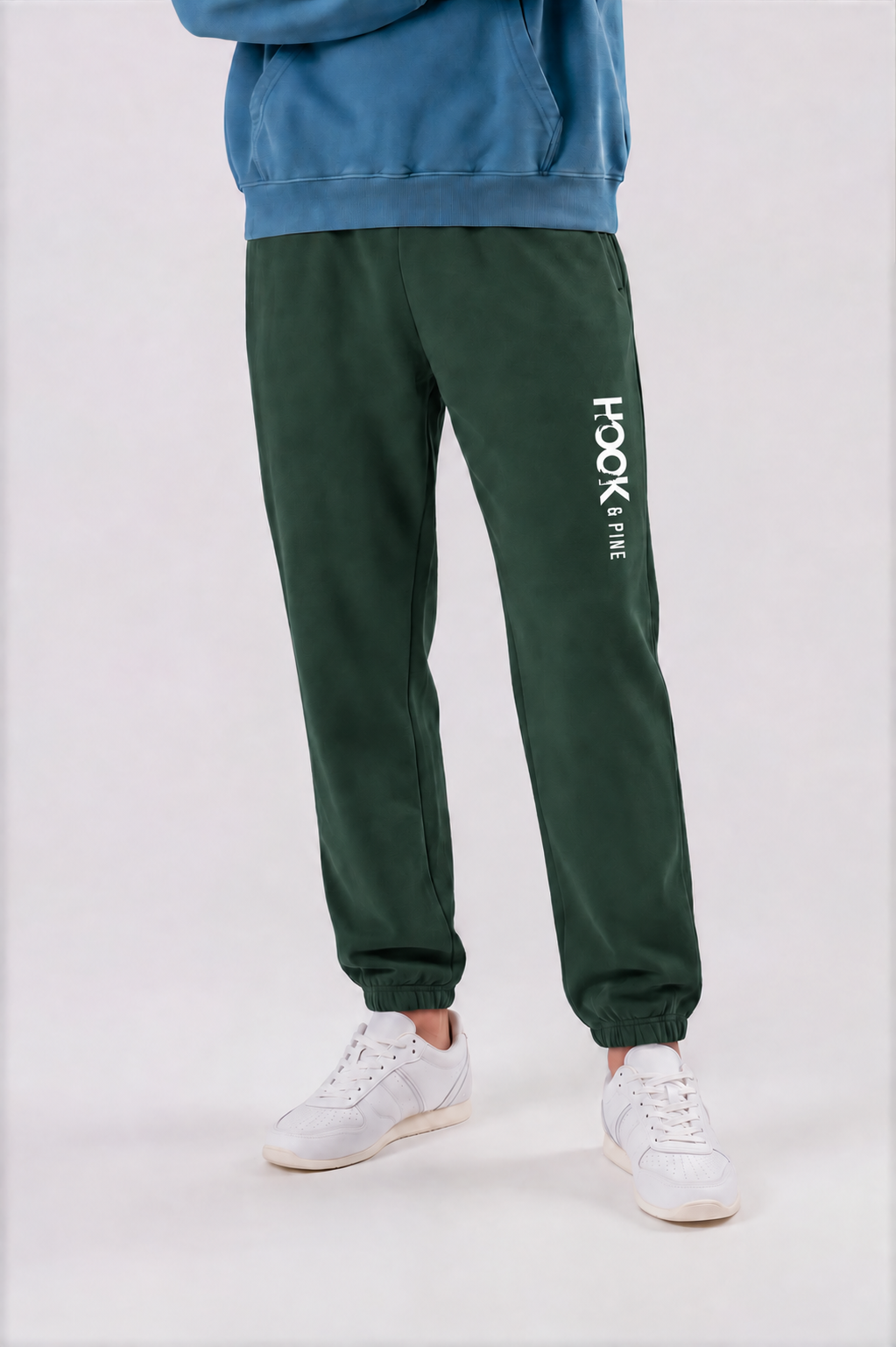 Essential Jogger Sweatpants - Dark Green - detail