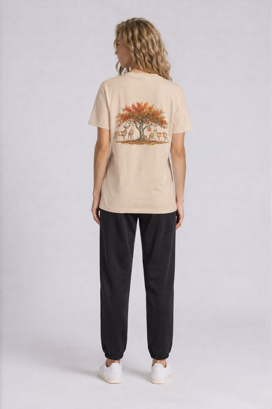 Deer Tee - Khaki - back