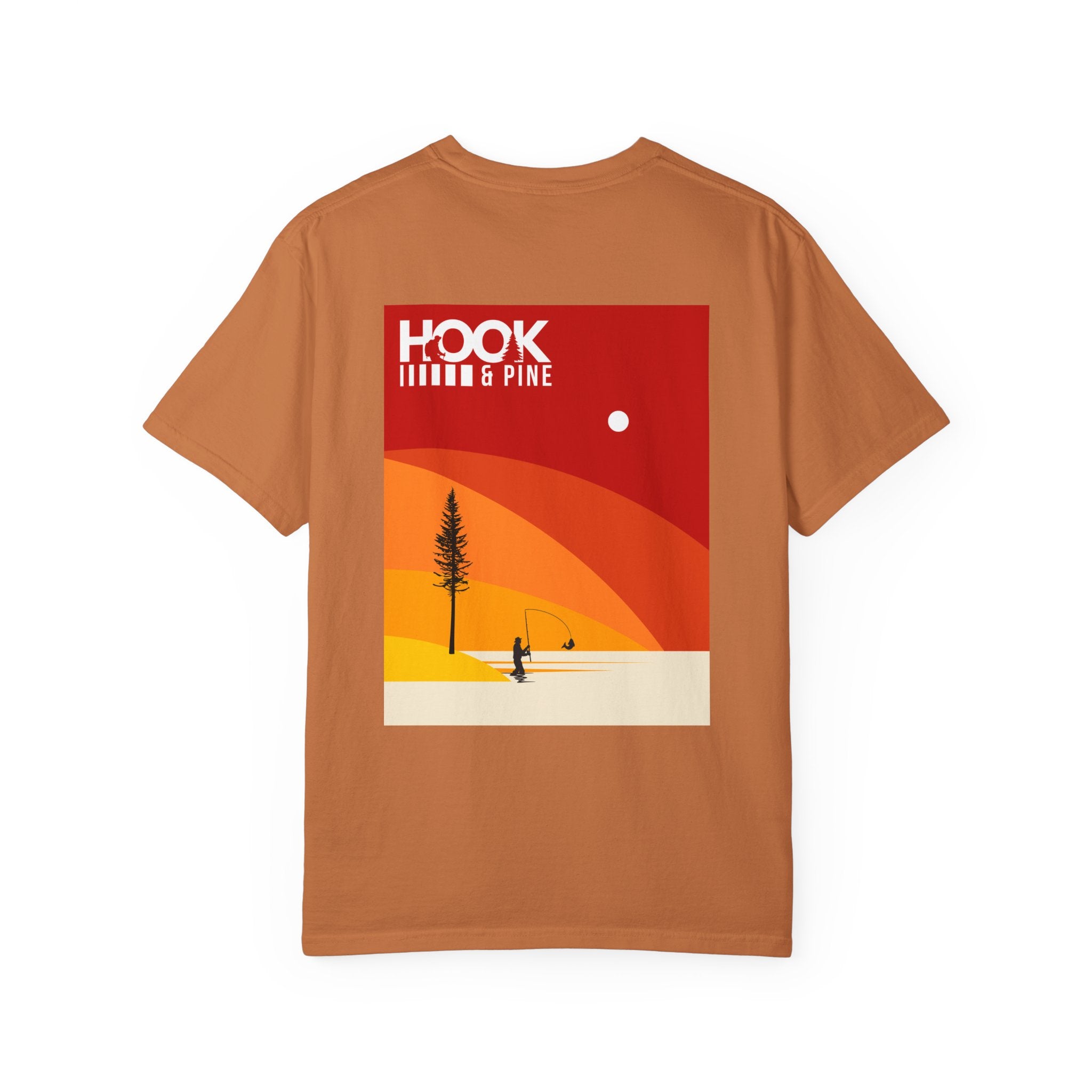 Retro Sunrise Fishing Tee