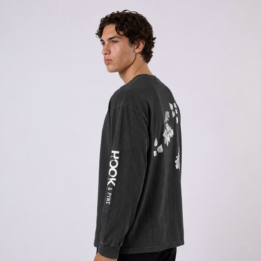 Leaf Vintage Tee - Vintage Black - front - m