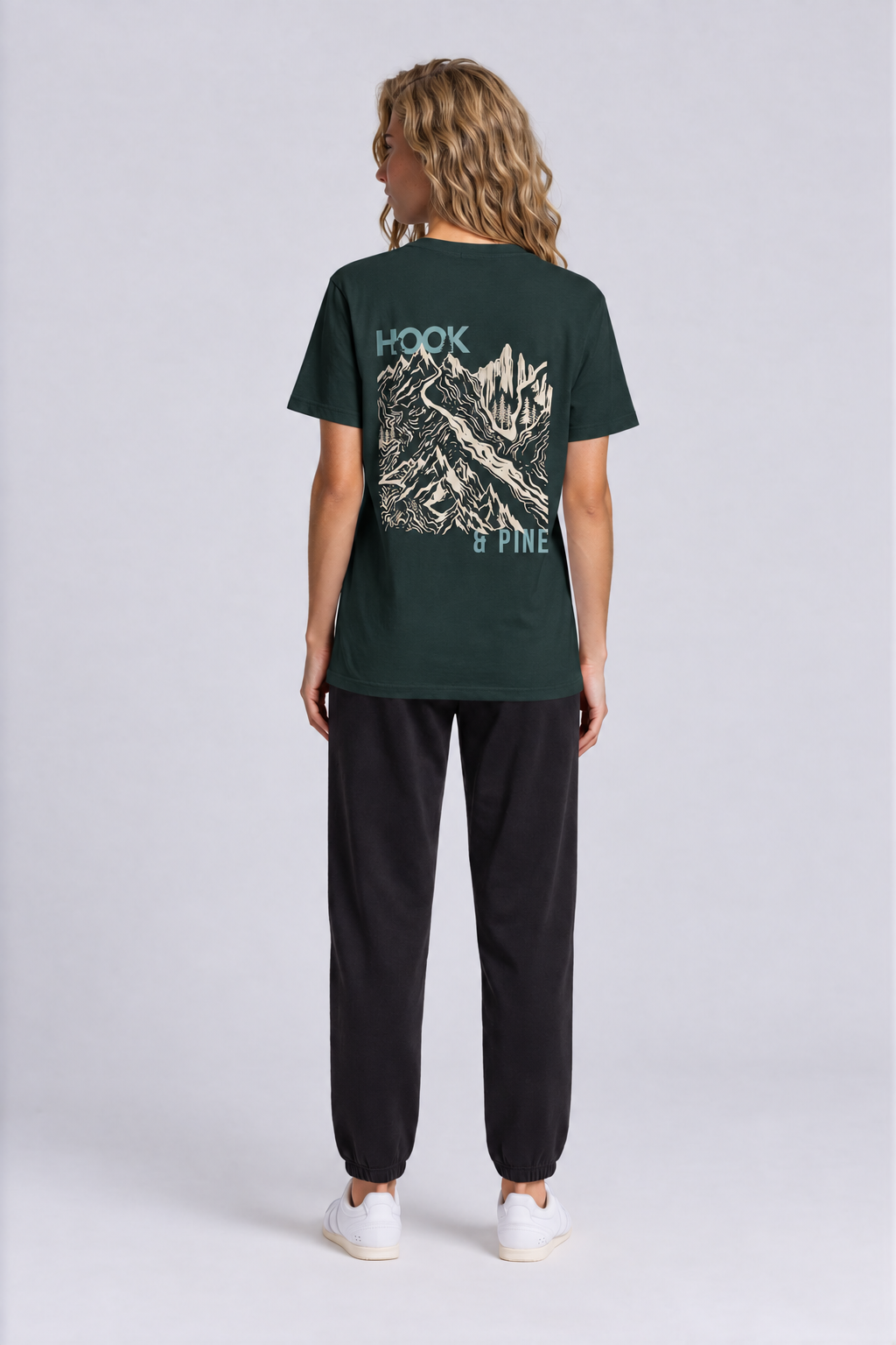 Alpine Tee - Vintage Green - back