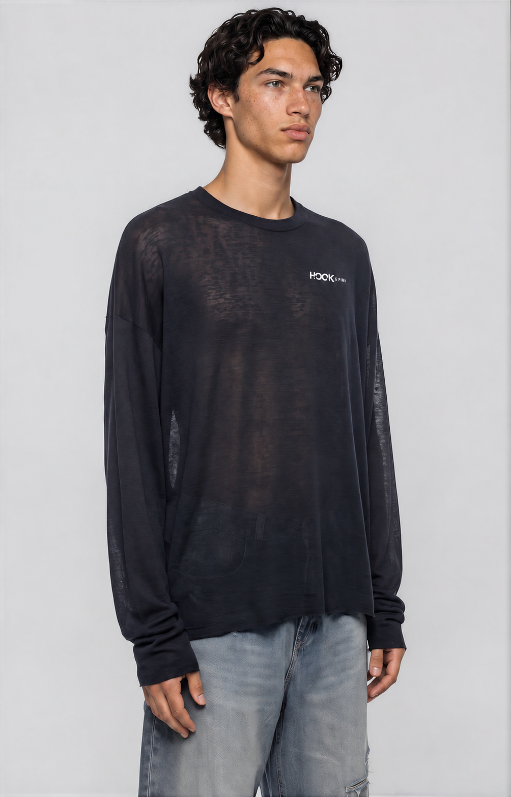 Macaw Lightweight Longsleeve - Navy Blue - front - m