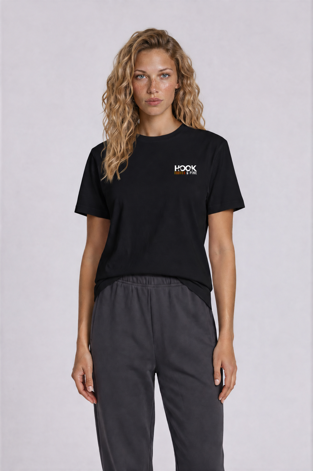 Great Grey Owl Tee - Black - front - w