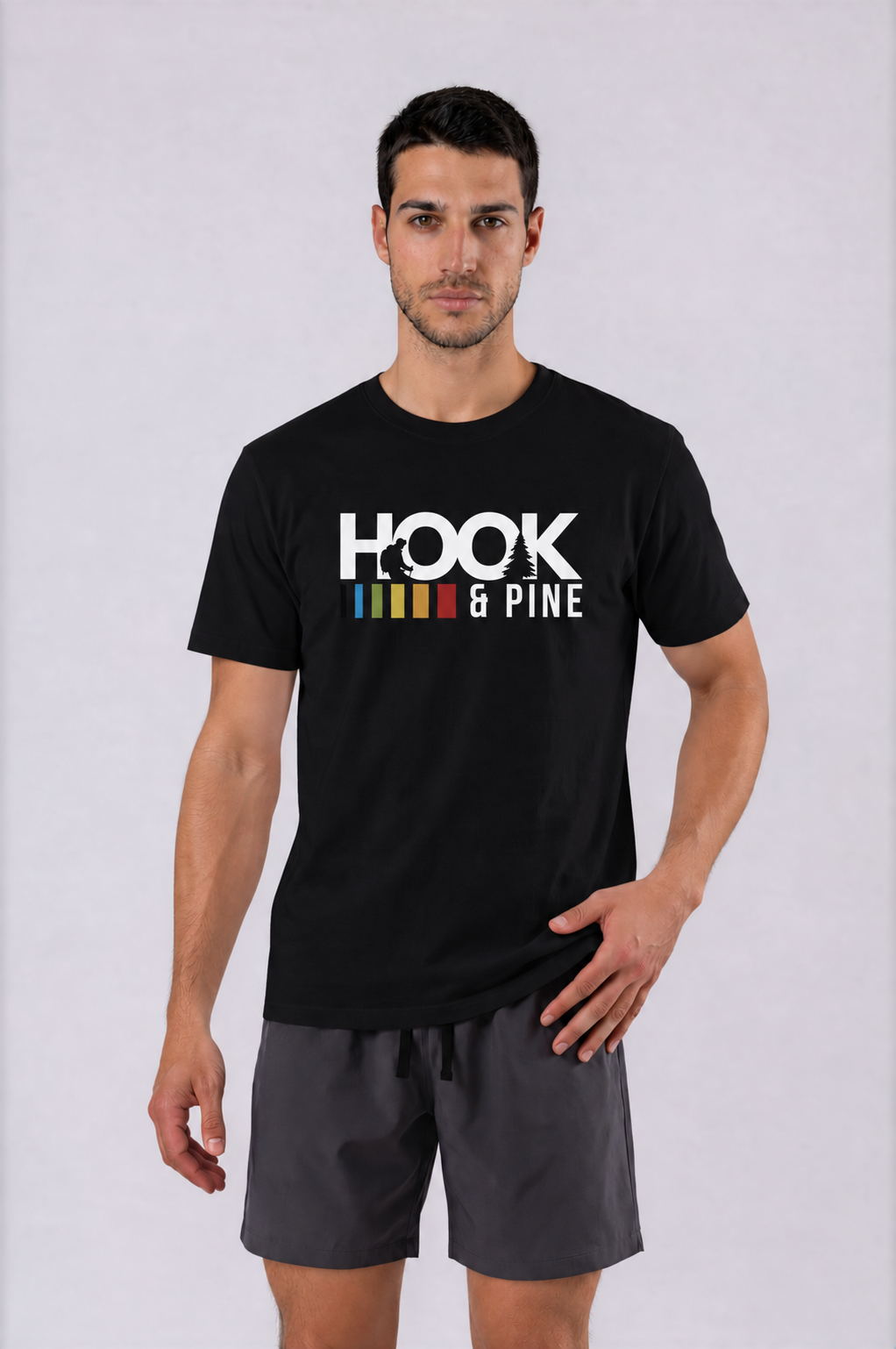 Essential Logo Tee - Black - front