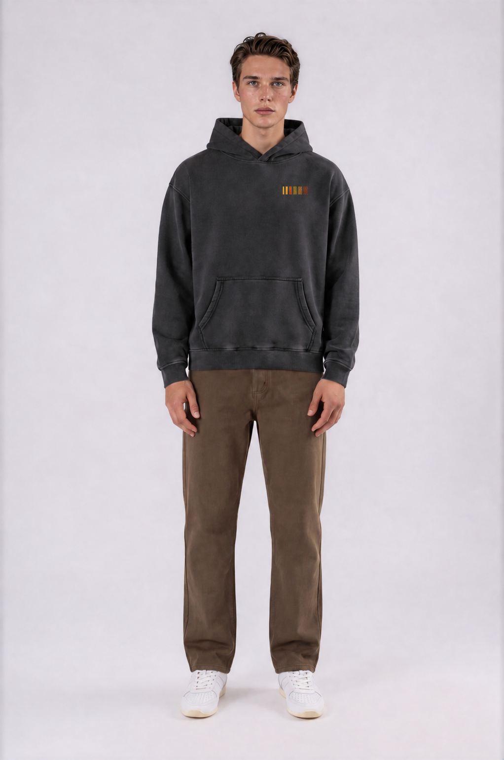 Heavyweight Oversized Hoodie - Black - front - m