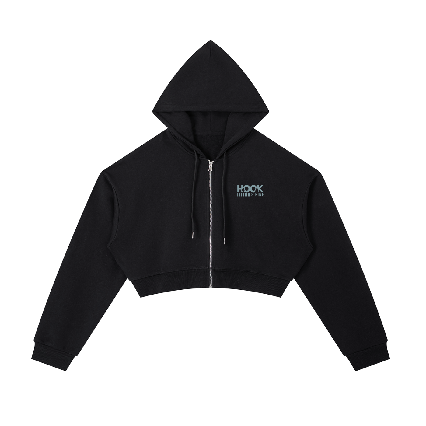Women's Cropped Zip-Up Hoodie