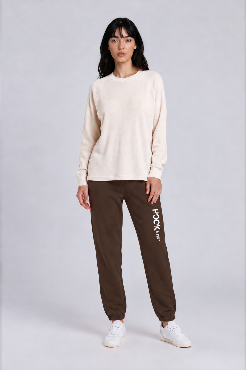 Essential Jogger Sweatpants - Coffee - front - w