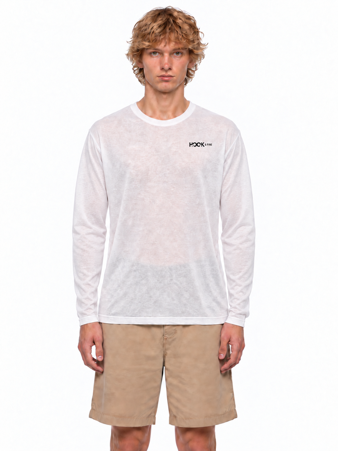 Jaguar Lightweight Long Sleeve Tee - White - front