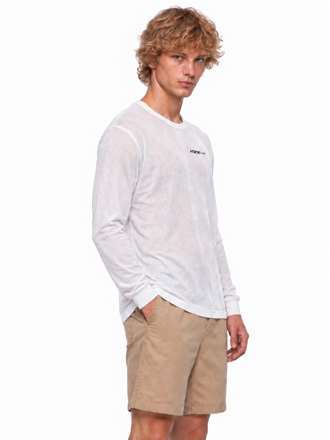 Jaguar Lightweight Long Sleeve Tee - White - side