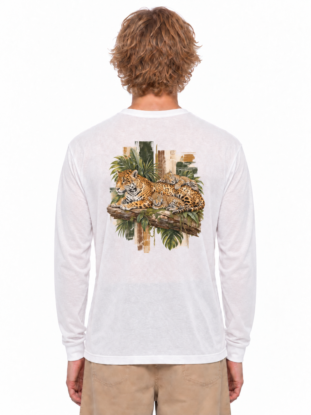 Jaguar Lightweight Long Sleeve Tee - White - back