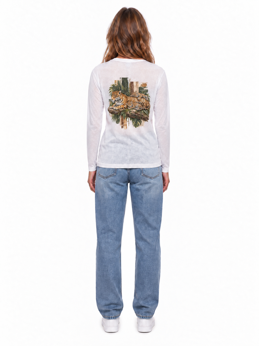 Jaguar Lightweight Long Sleeve Tee - White - back