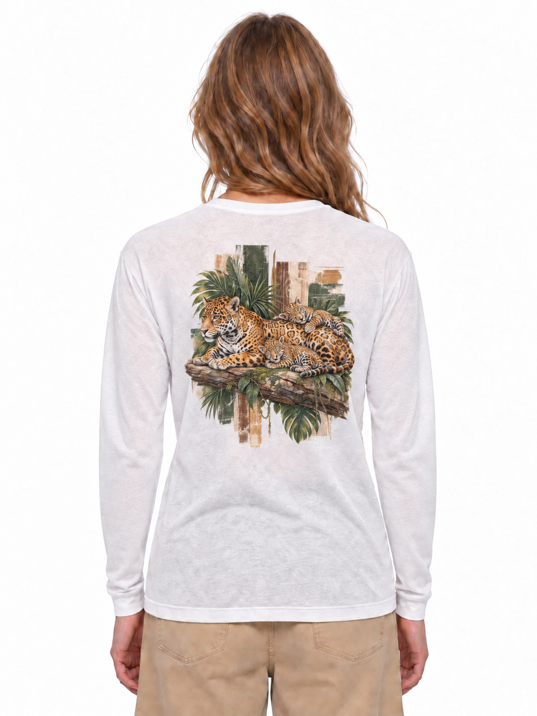 Jaguar Lightweight Long Sleeve Tee - White - back