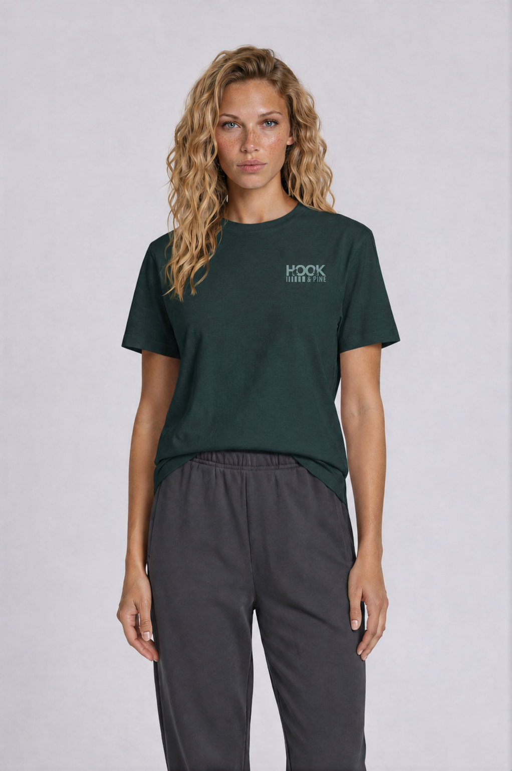 Alpine Tee - Vintage Green - front