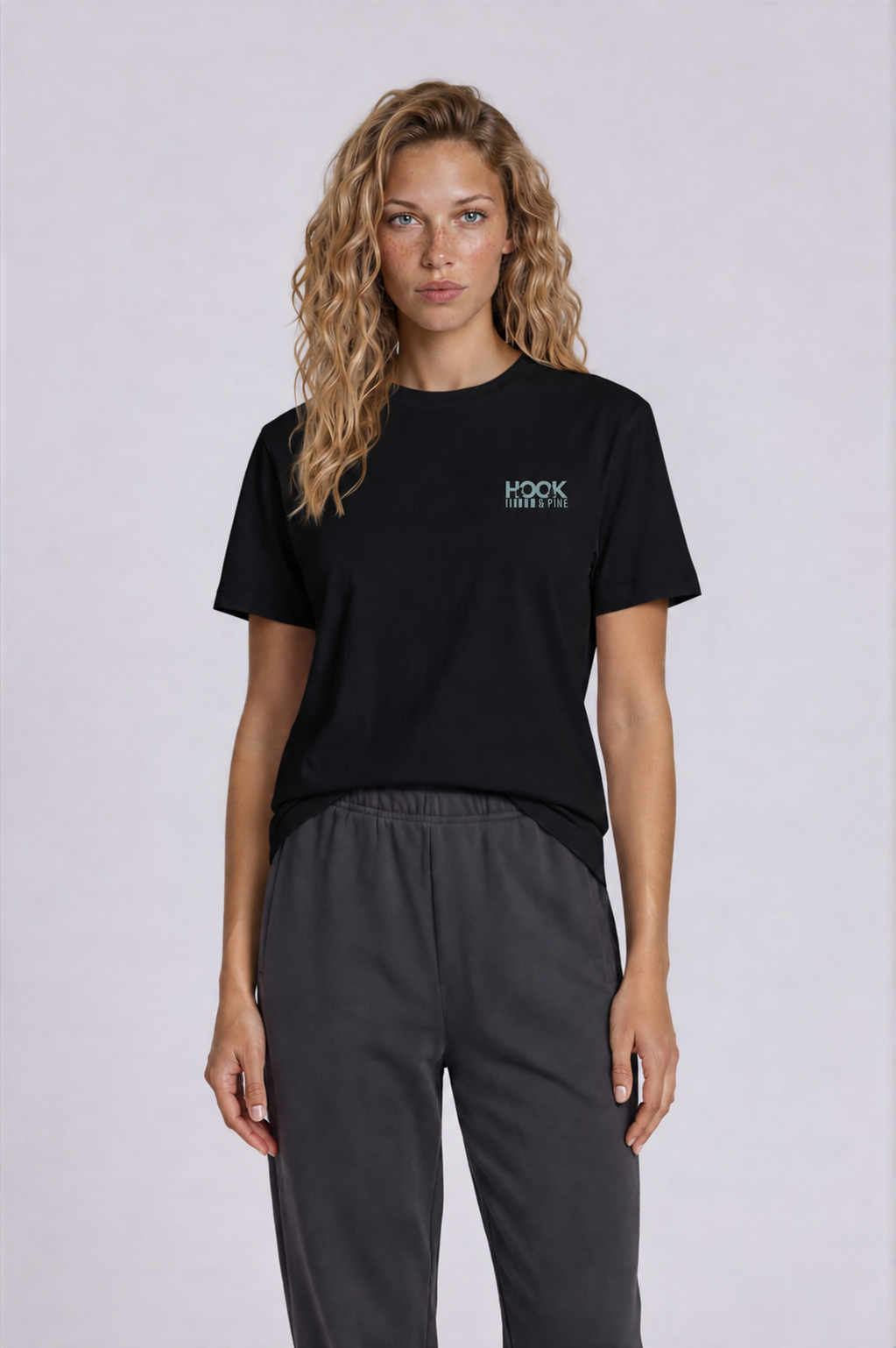 Alpine Tee - Black - front