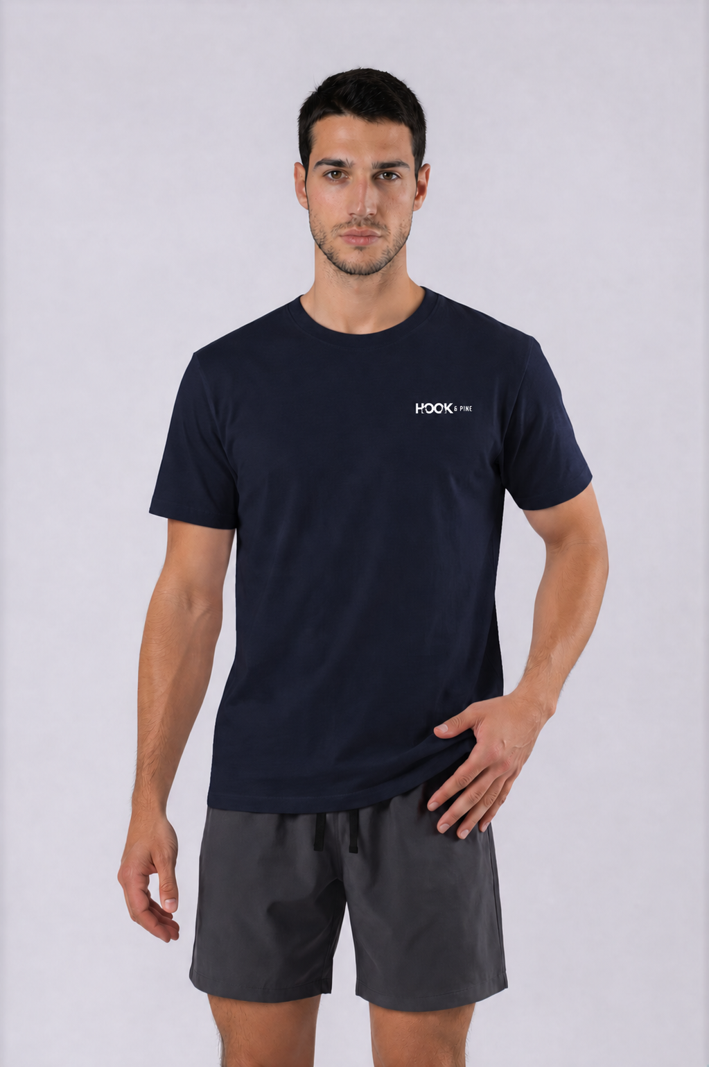 Floral Tee - Royal Blue - front