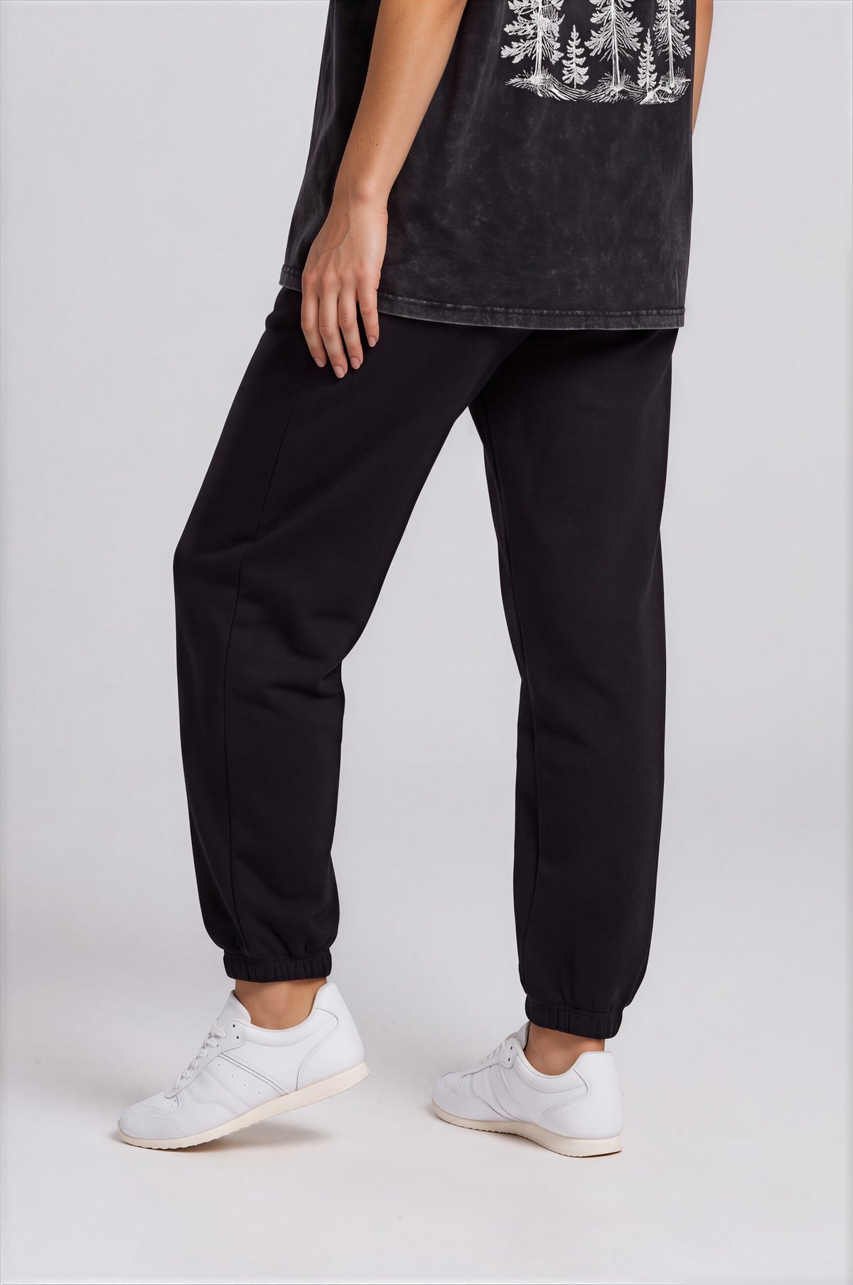 Women's Jogger Sweatpants - Black - front detail