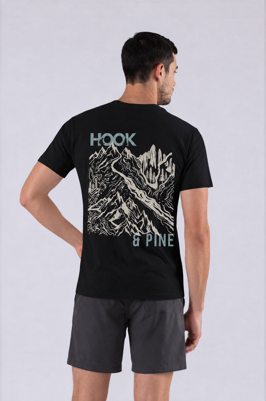 Alpine Tee - Black - back