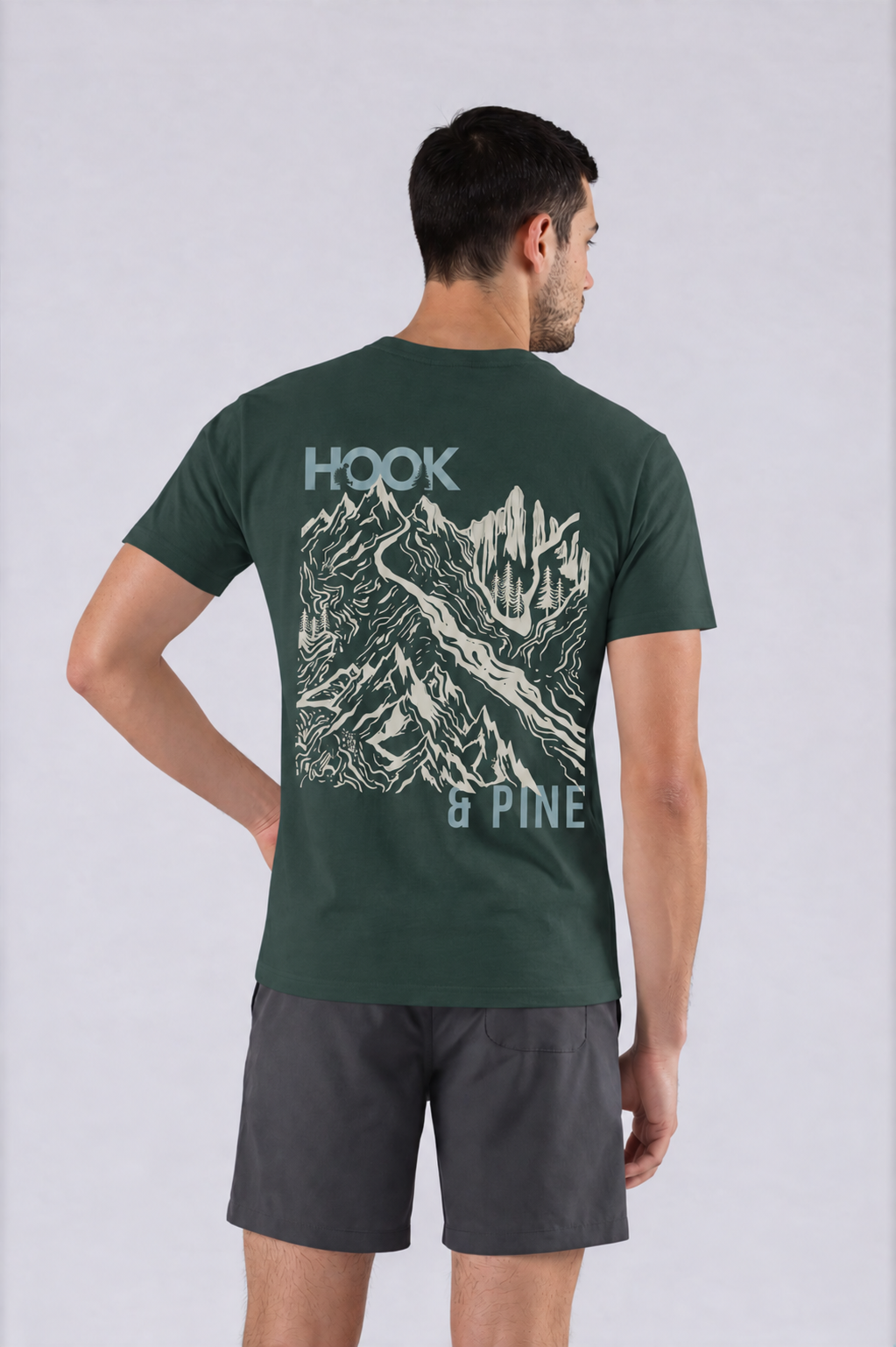 Alpine Tee - Vintage Green - back