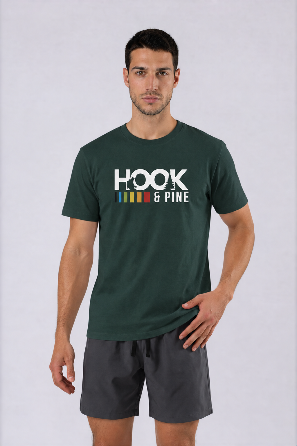 Essential Logo Tee - Vintage Green - front