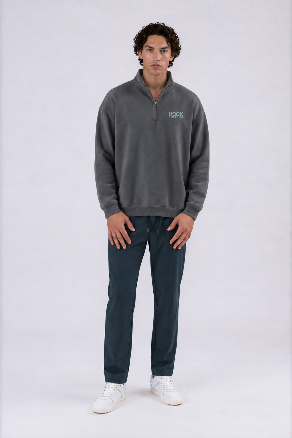Vintage Wash Fleece Sweatshirt - Black - front - m