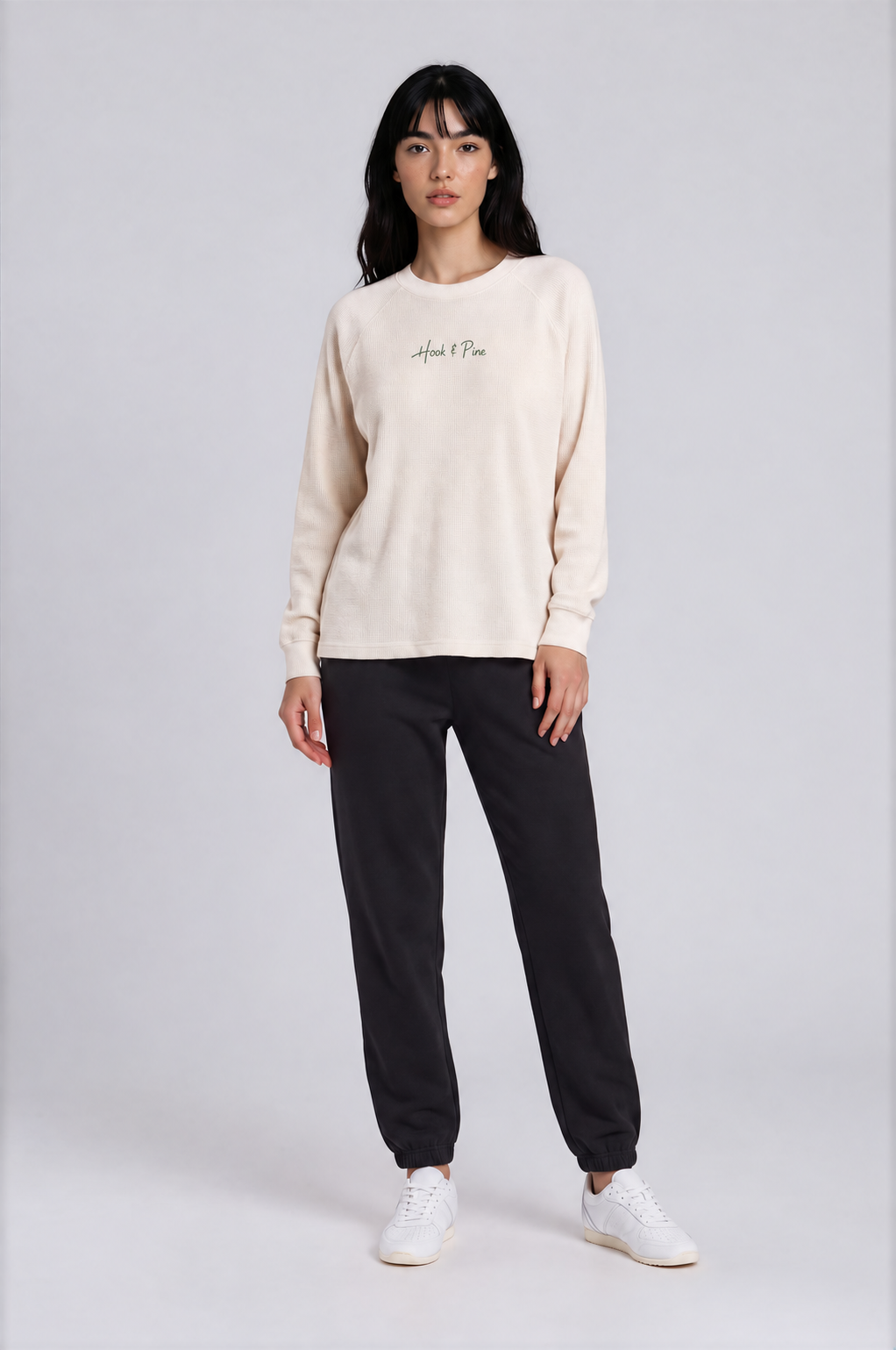 Vintage Boxy Waffle Tee - Light Apricot - front - w