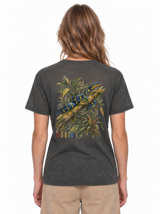 Mangrove Snake Lyocell Tee - Gray - back