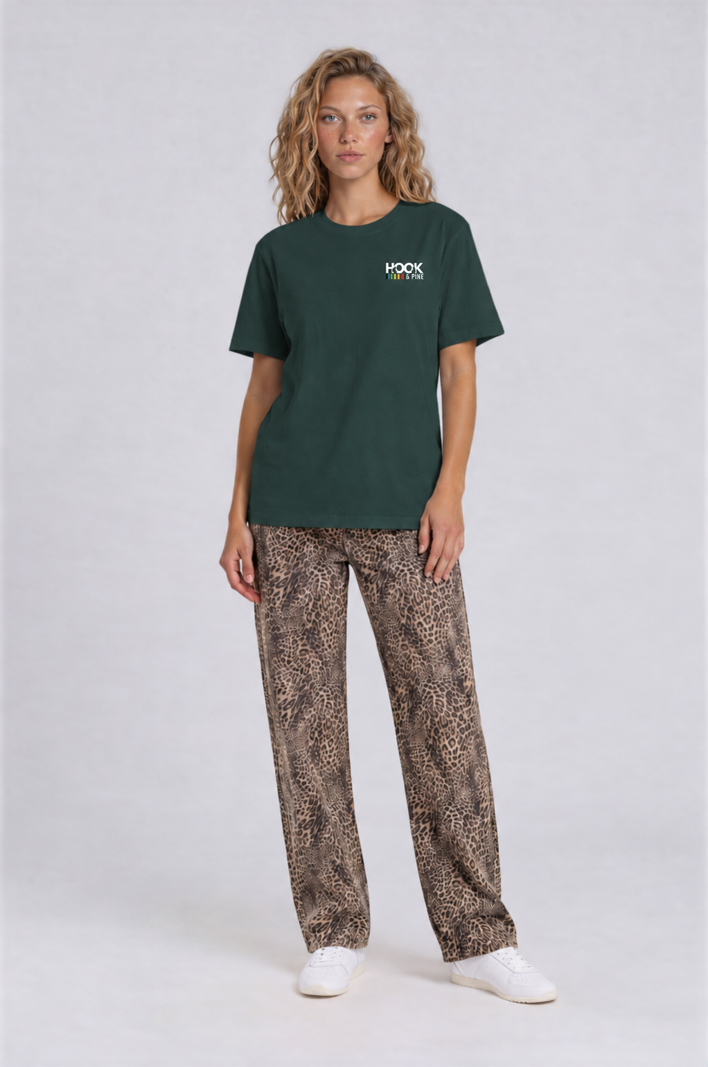 Stacked Frog Tee - Vintage Green - front