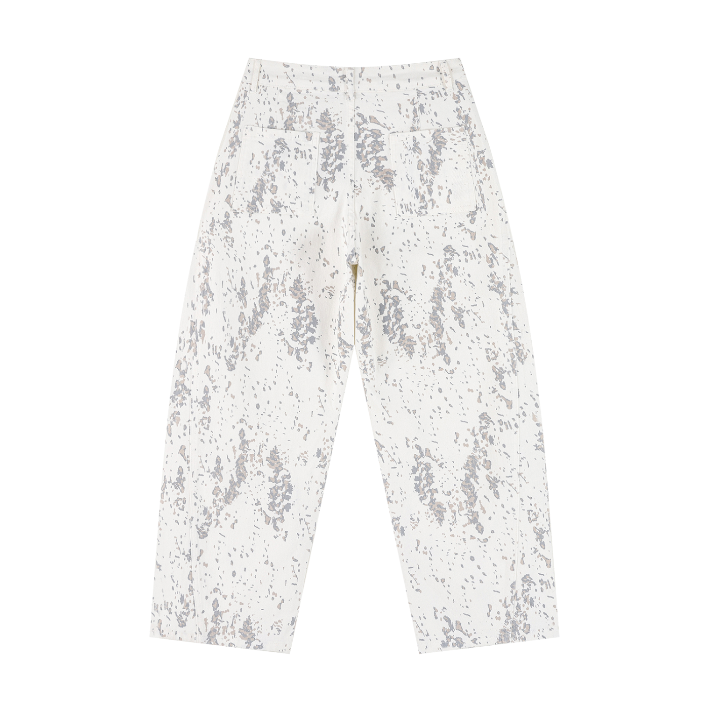 Women's Splatter Barrel Leg Jeans