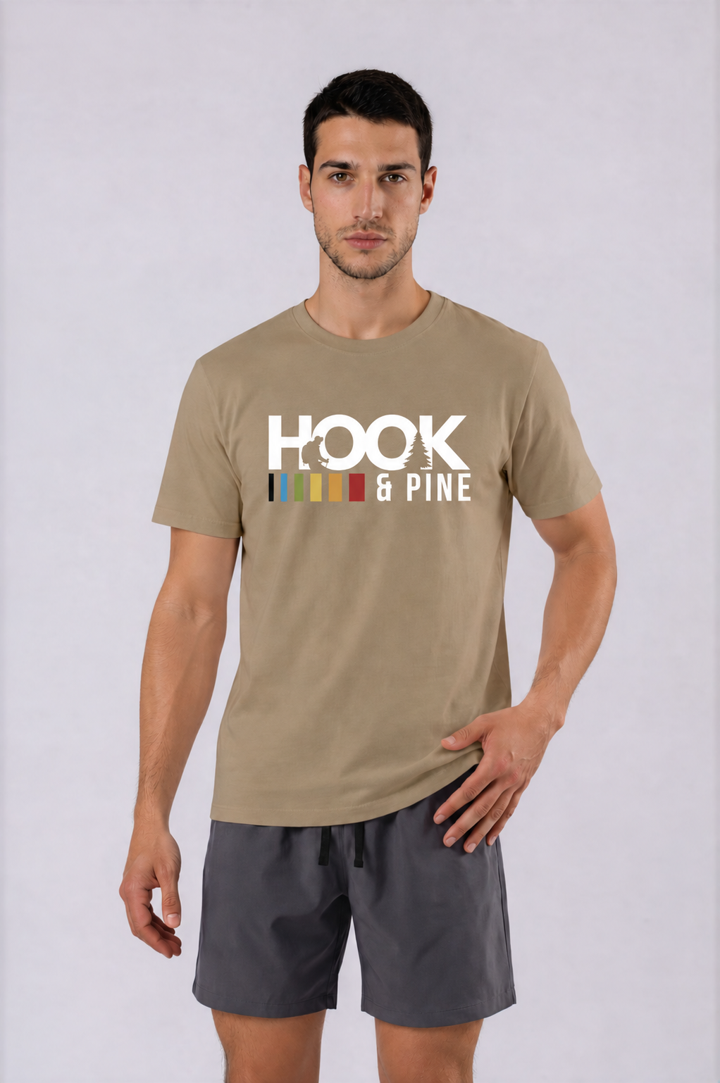 Essential Logo Tee - Coffee - front