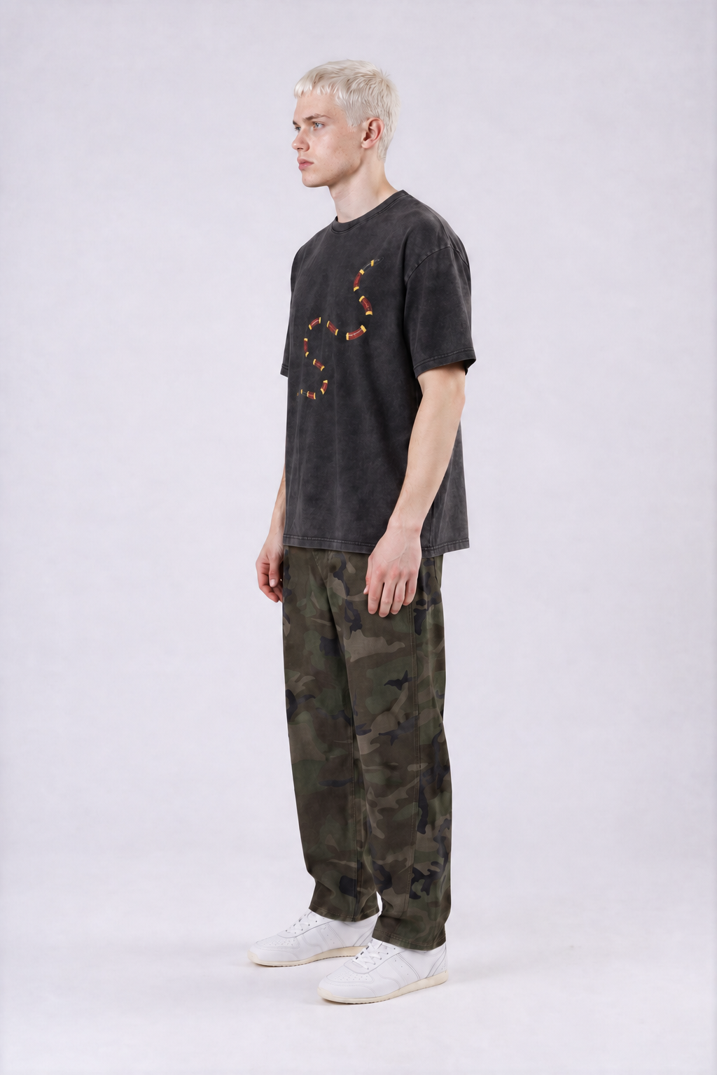 Coral Snake Tee - Black - side