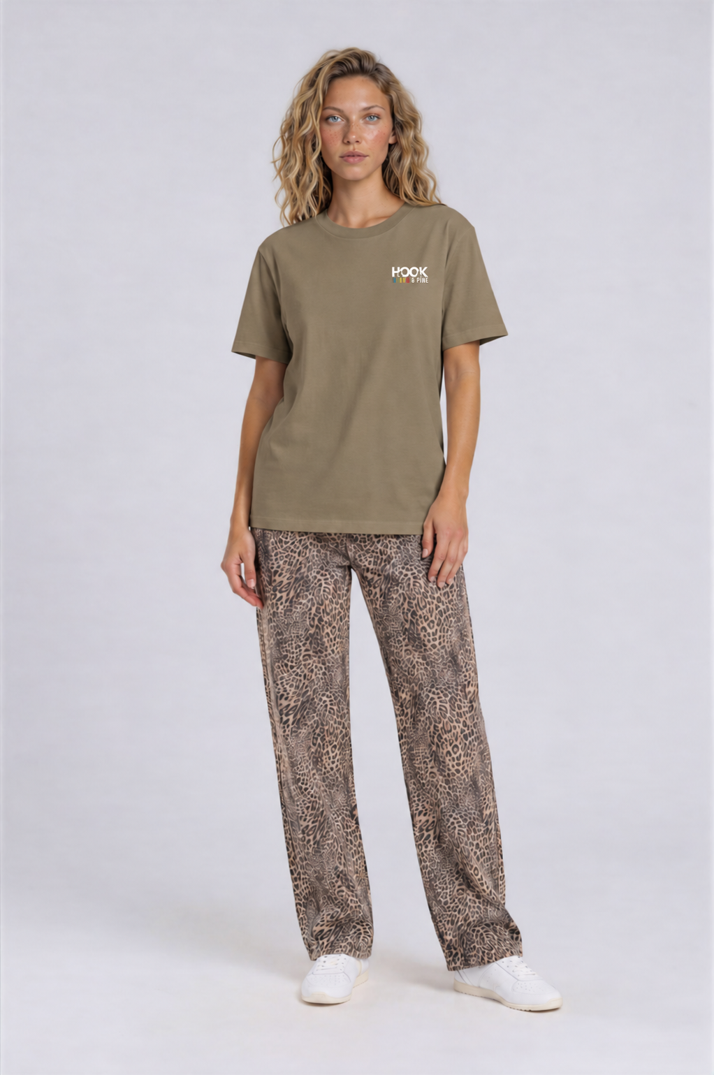 Stacked Frog Tee - Coffee - front