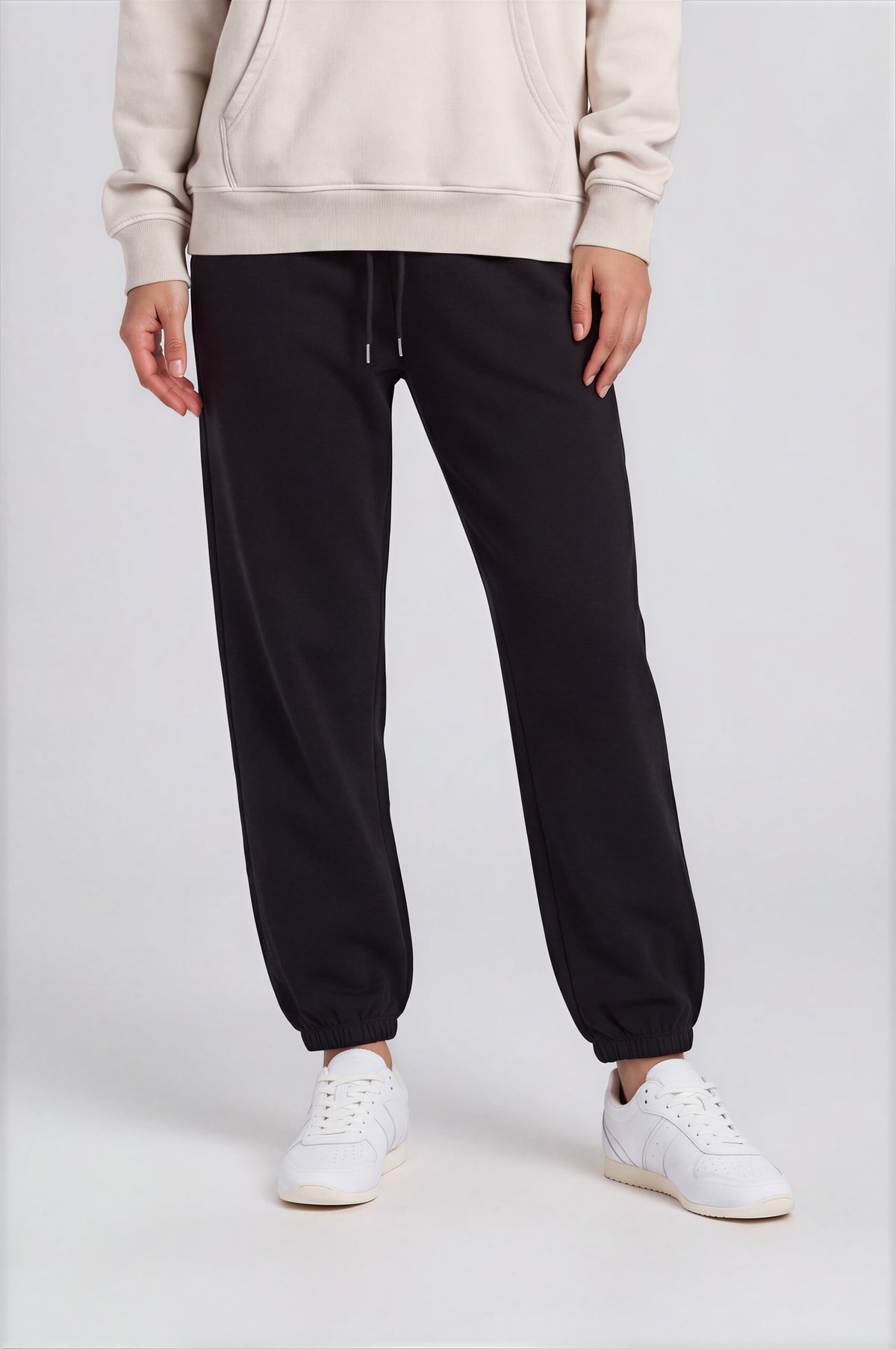 Women's Jogger Sweatpants - Black - front detail