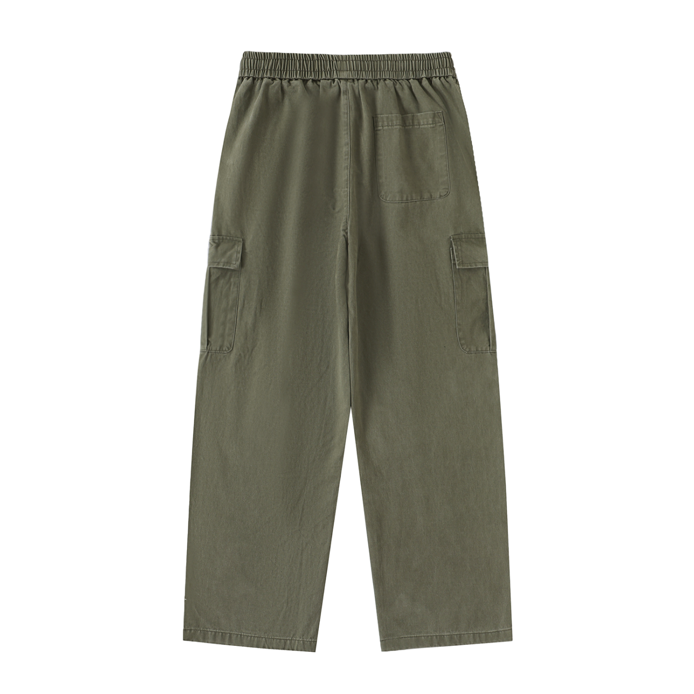 Men's Drawstring Waist Straight-Leg Cargo Pants