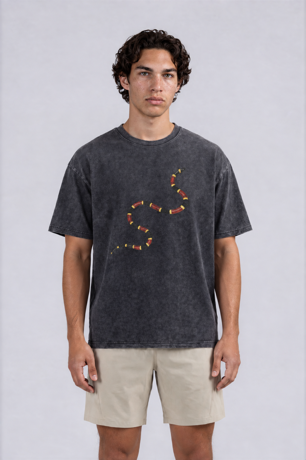 Coral Snake Tee - Black - front